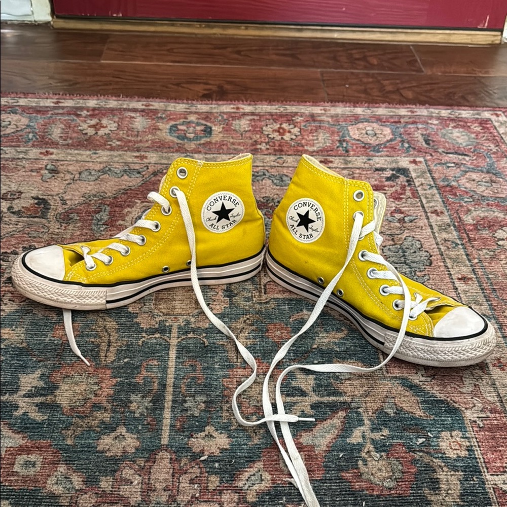 Converse Yellow High-Top Sneakers